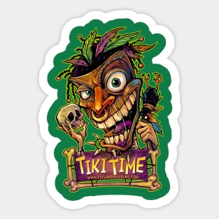 Tiki Time Sticker